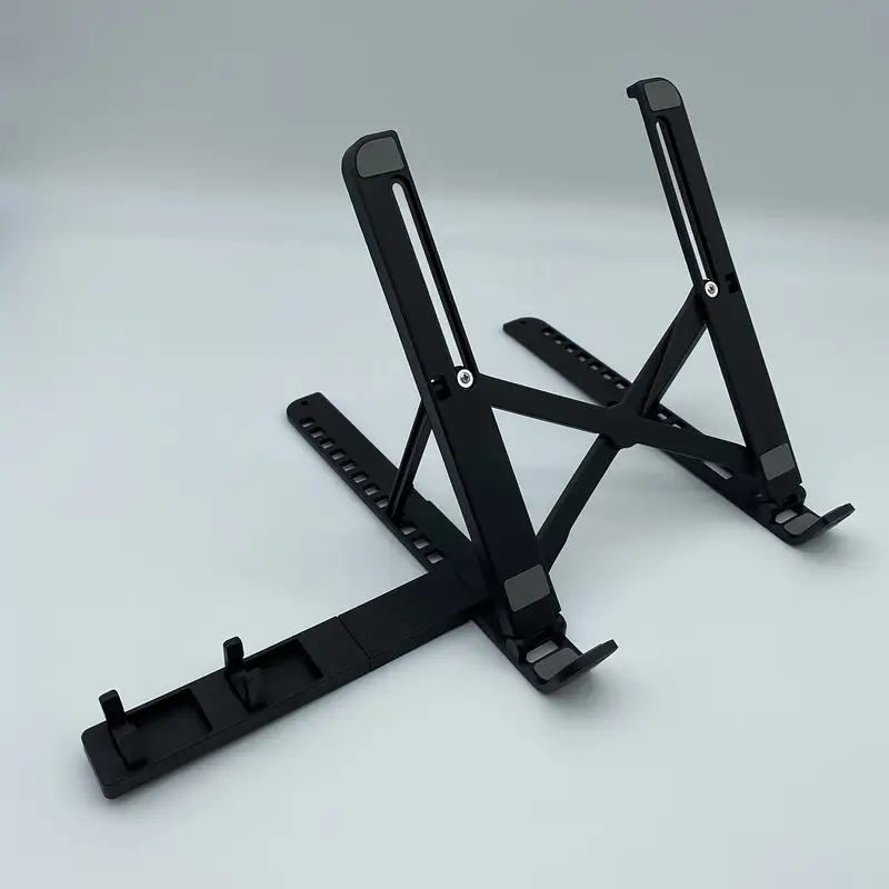 2-in-1 Upgraded Adjustable Laptop Stand with Heat Dissipation & Portable ABS Tripod Base – Ergonomic, Durable & Height-Adjustable Design