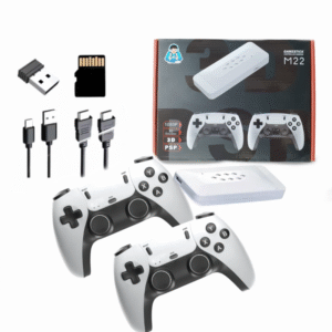 M22 Video Game Stick 4K 64G 30000+ Retro Games Dual Controllers