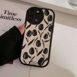 Black Tulip iPhone Case