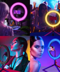 MJ26 10 Inch RGB Led Ring Light With PHONE HOLDER