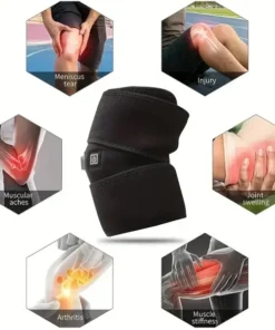 Knee Massager Chargeable | Stress Relief Vibration Knee, Arm, Leg Massager Rechargeable Heating Pad, For Knee Pain Relief