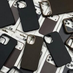 Leather MagSafe With Carbon Fiber Look Back Case For all iPhone Apple Models Best Price in Pakistan